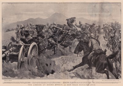 De hinderlaag bij Koorn Spruit, een kanonteam dat op hol slaat door John Charlton